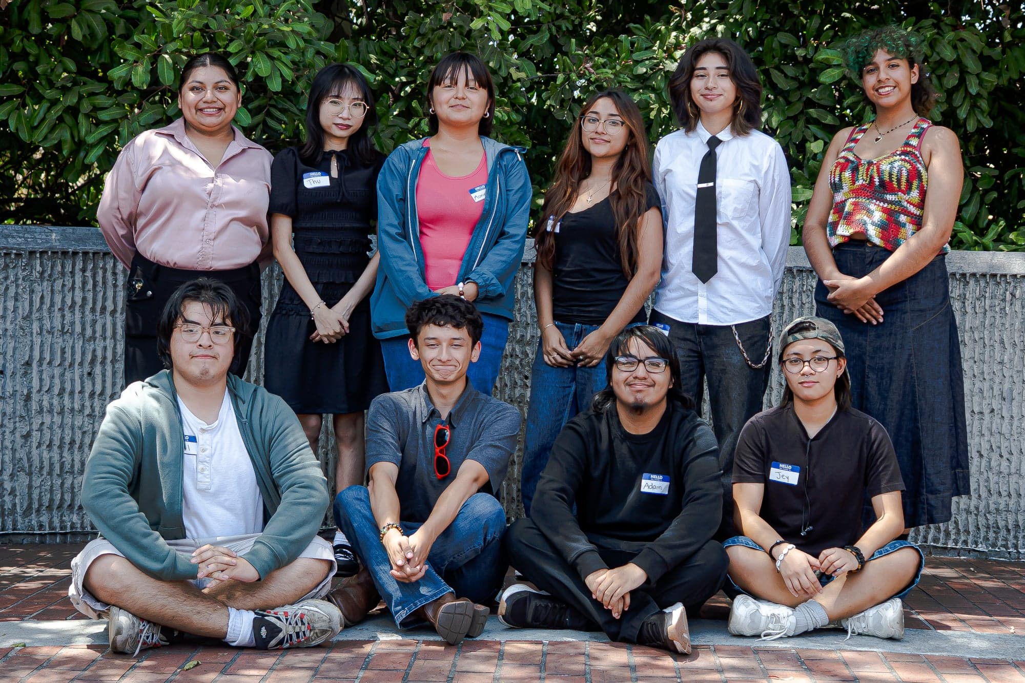 Members of the Youth Advisory Board posing together outdoors